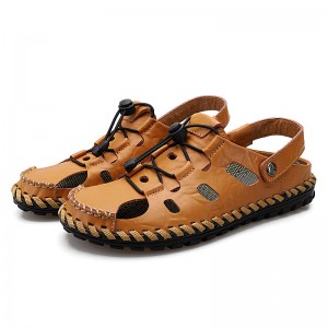 Spring/Summer Men's Casual Leather Beach Sandals