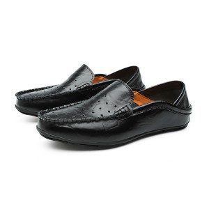 Men's Casual Gommino Driving Leather Moccasin Shoes